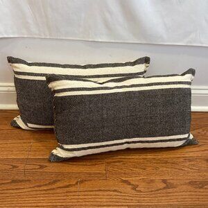Wool/Cotton Blend Throw Pillows